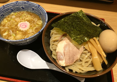 「味玉つけめん中（830円）」@舎鈴 有楽町新東京ビル店の写真