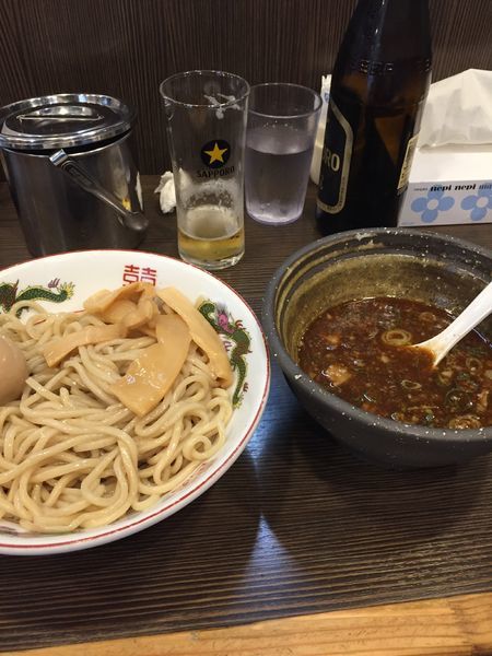 「つけ麺 味玉 炒飯」@麺や京水の写真