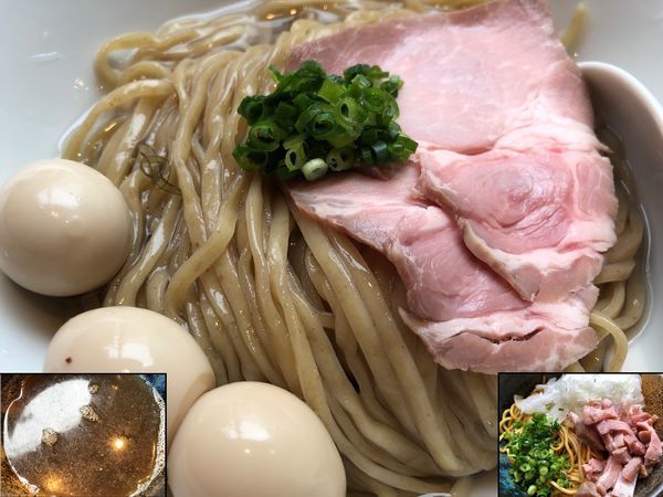 「淡麗煮干昆布水つけ麺＋嘉風玉」@さんじの写真