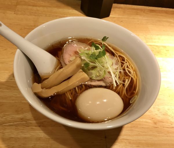 「味玉中華そば つけ麺」@中華そば みやざきの写真