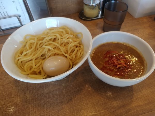 「味玉濃厚煮干しつけ麺」@煮干しそば 虎空の写真