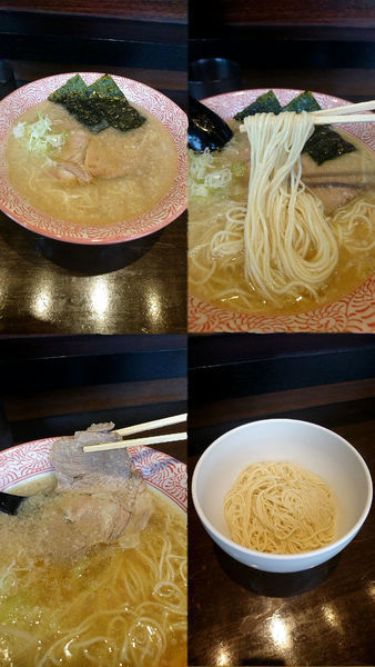 「『正油らーめん+替玉(￥750+100)』」@麺屋竹林の写真