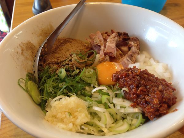 「「限定」冷やしまぜそば」@麺屋 庄太 六浦本店の写真