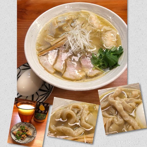 「特製塩らーめん ￥980 with  Beer」@純手打ち 麺と未来の写真