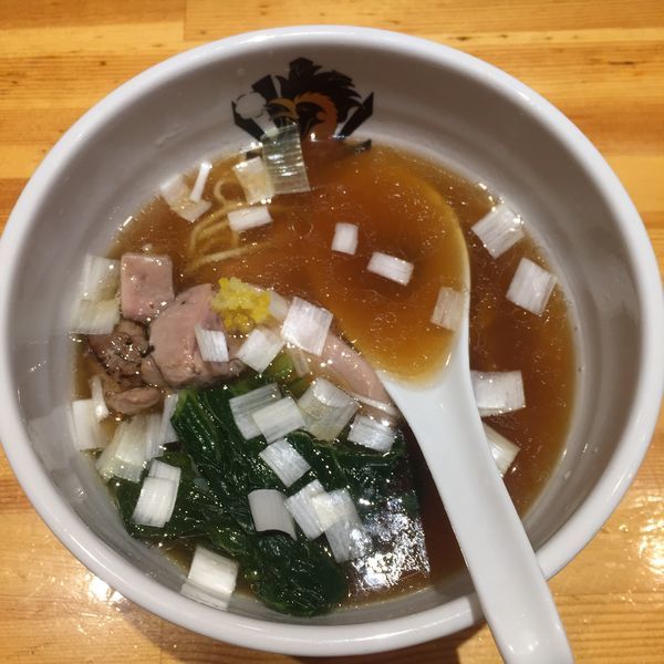 「鴨中華そば 醤油 半麺」@満鶏軒の写真