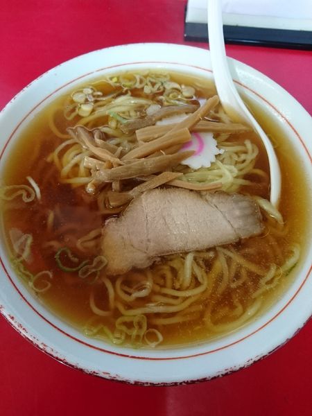 「ラーメン(並)350円 チャーハン(並)400円」@萬来軒の写真