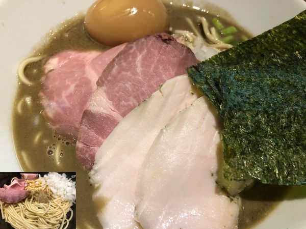 「特製濃厚蕎麦＋和え玉」@亀戸煮干中華蕎麦 つきひの写真