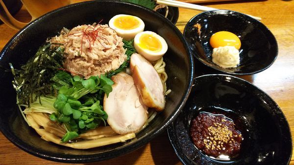 「ツナまぜそば激辛ver」@麺屋 鶏口の写真