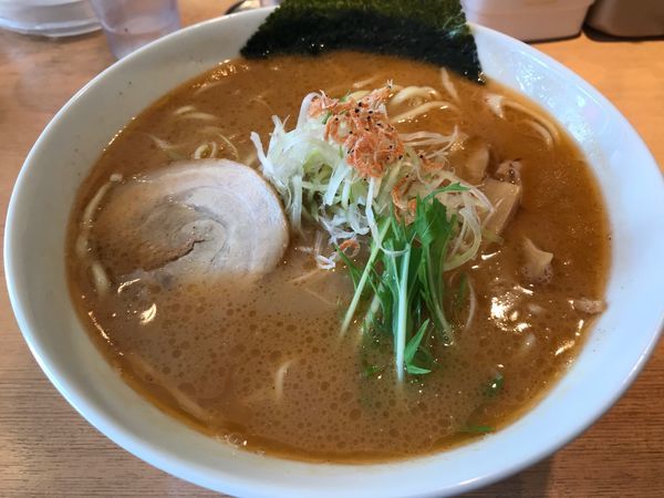 「海老そばガツン 特大  930円」@えびそば えび助の写真