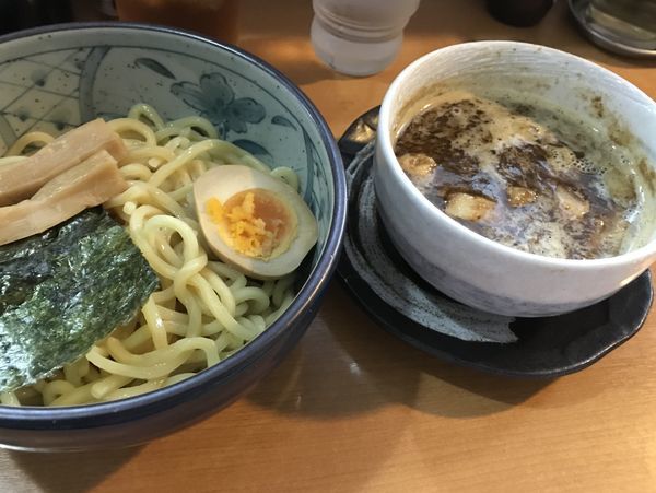 「豚骨魚介つけ麺」@焦がしねぎらーめん 葱次郎 大宮西口店の写真