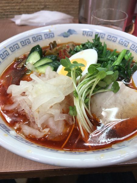 「満州ニララーメン醤油冷やし」@さかえや本店の写真