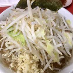小ラーメン(麺半分)ニンニクヤサイ