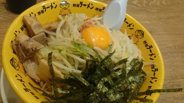 「汁なしラーメン」@野郎ラーメン 品達品川本店の写真