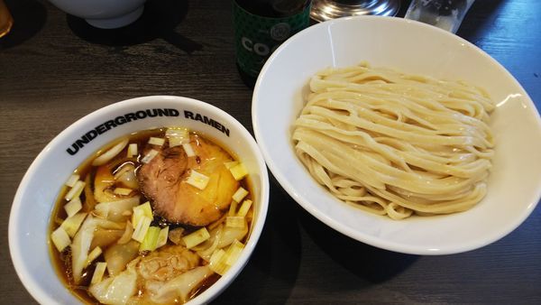 「ワンタンもりそば」@UNDERGROUND RAMEN 川越仲町の写真