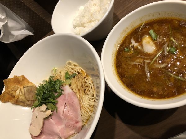 「八咫烏式タイカレーつけ麺＋ライス」@八咫烏の写真