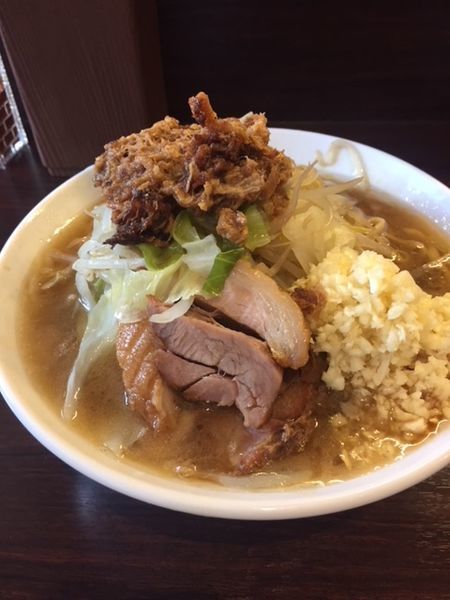 「ラーメン（麵ちょいマシ）780円　「ニンニク」「アブラ」」@ピコピコポンの写真