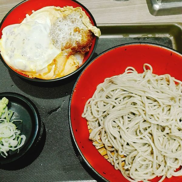 「ミニかつ丼セット（もりそば）」@名代 富士そば 上板橋店の写真