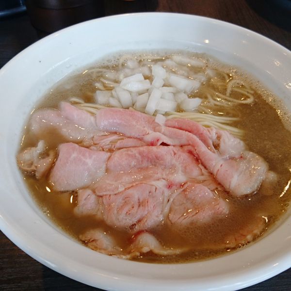 「煮干蕎麦 黒酢和え玉」@弘明寺丿貫の写真