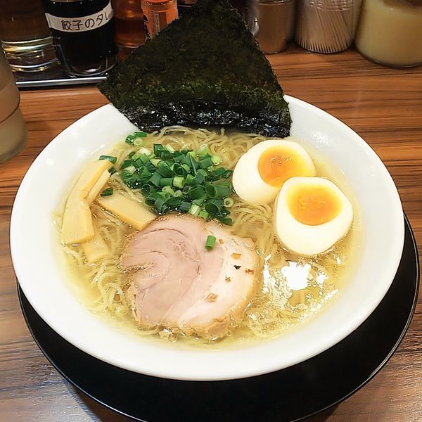 「極み貝だしラーメン（塩）＋チャーハン」@久米川商店の写真