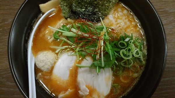 「濃厚辛煮干し鶏そば」@麺屋ばらいちの写真