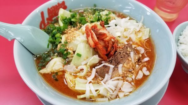 「期間限定　旨辛スタミナらーめん」@山岡家 松本店の写真