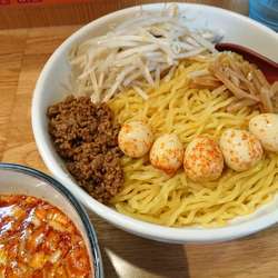 【限定】担々つけめん880円＋チンピラ玉子150円