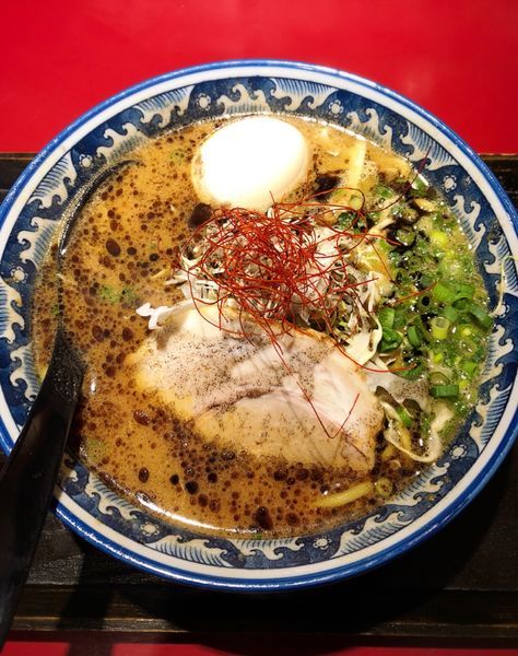 「焦がし黒味噌らぅめん(味噌づけ味玉)」@麺匠 佐蔵の写真