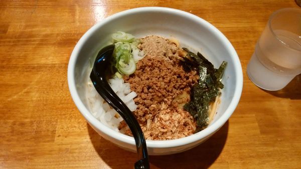 「汁無し 小ライス付」@らーめん 蓮の写真