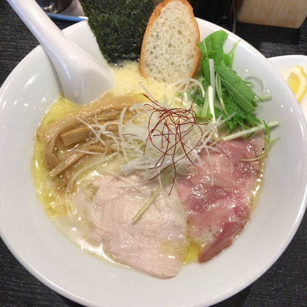 「濃厚鶏白湯ラーメン（塩）850円」@上気元 いただきの写真