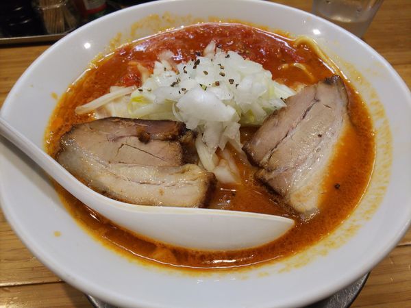 「とまとチリ(太麺）」@カッパ64 福生店の写真