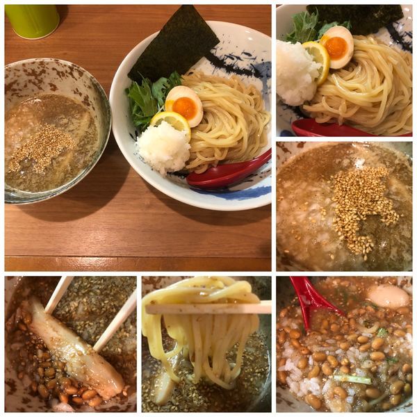「納豆おろしつけめん」@ラーメン カワタカの写真