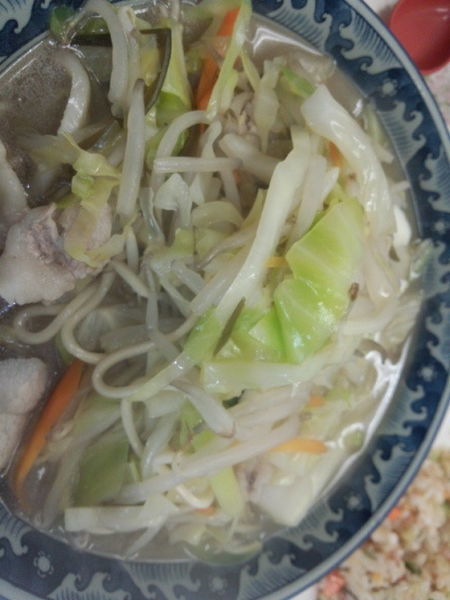 「チャンポン 600円」@中華軽食 亀の家の写真