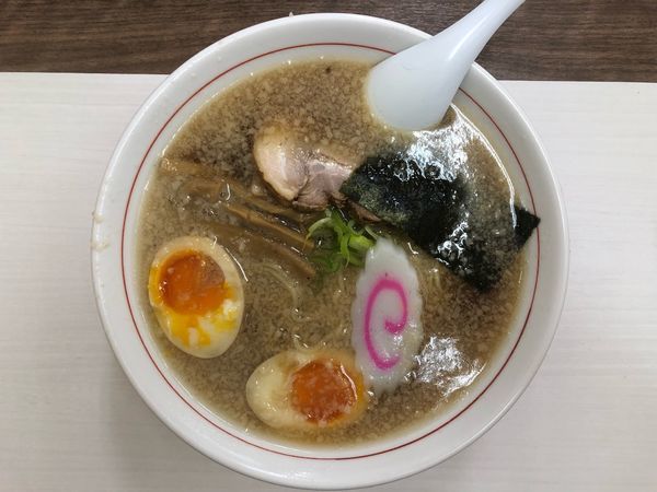 「こってり中華＋煮玉子」@くるまやラーメン 南アルプスガーデン店の写真