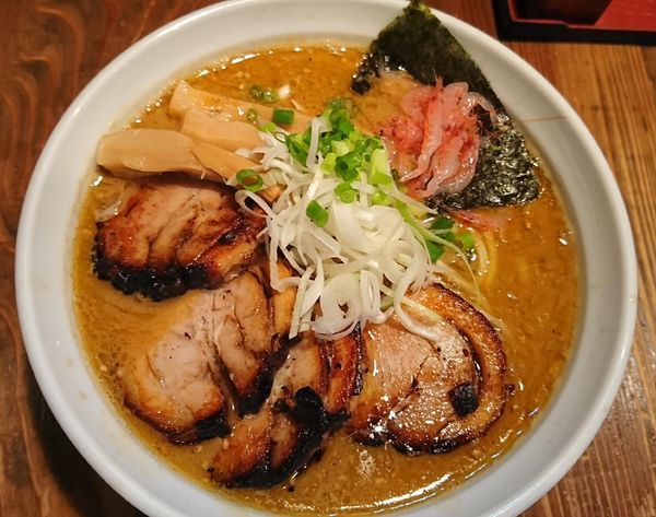 「海老味噌らーめん￥820＋チャーシュー￥220＝￥1040」@麺屋たつみ 喜心 狭山店の写真