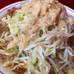 らーめん野菜、にんにく、脂トッピング