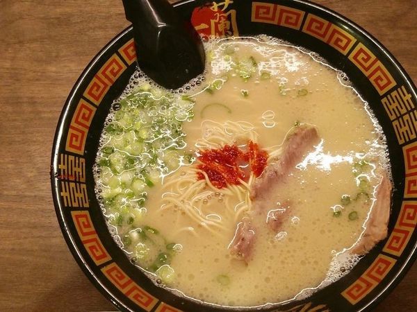 「天然とんこつラーメン」@一蘭 浅草店の写真