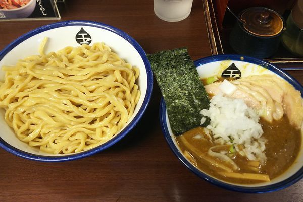 「インドつけめん+肉増し」@つけめん 玉 本店の写真