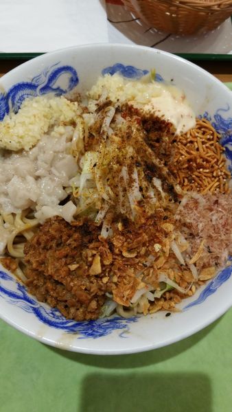 「担々まぜそば」@ジャンクガレッジ イオンレイクタウンmori店の写真