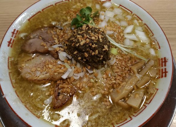 「カレーな油煮干しそば」@煮干そば 流。の写真