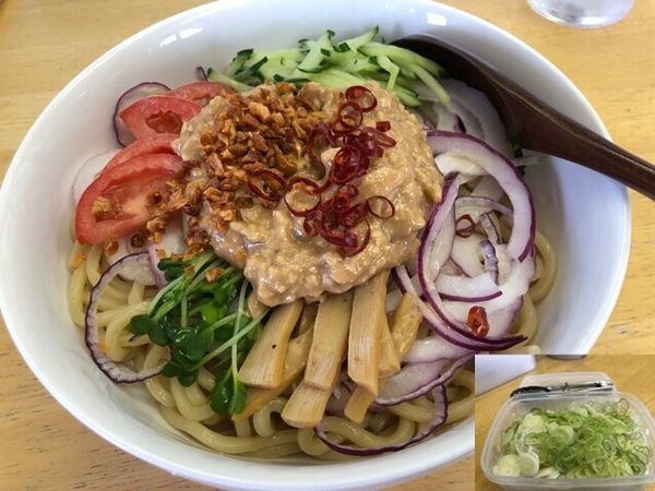 「冷やしまぜそば870円」@土浦ラーメンの写真
