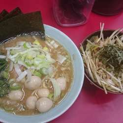 ラーメン うずら 薬味増し ネギ丼