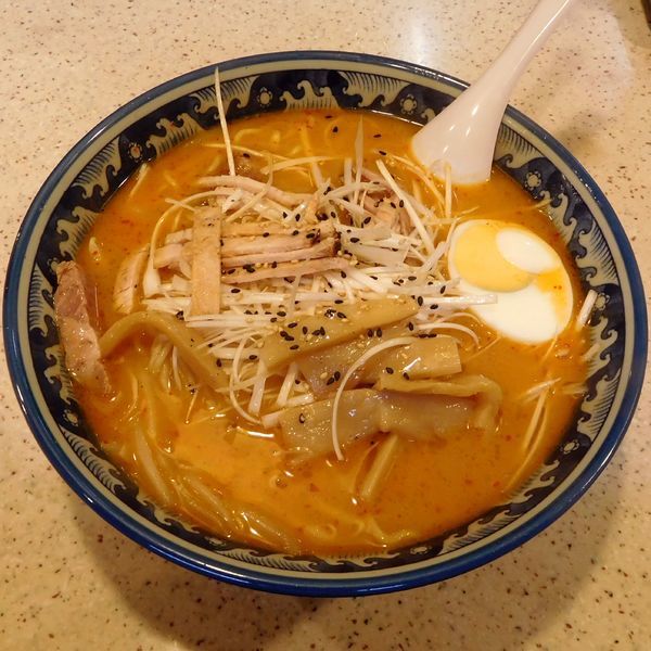 「ネギラーメンみそ（800円）」@春夏冬の写真