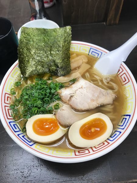 「限定ラーメン+味玉  700円+100円」@長尾中華そば 青森駅前店の写真