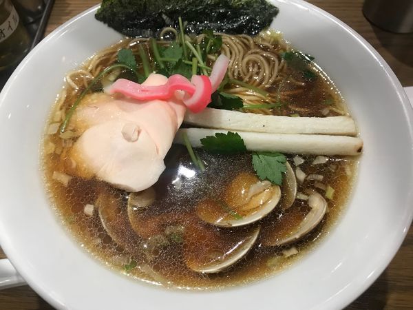 「蛤SOBA  970円」@むぎとオリーブ さいたま新都心店の写真