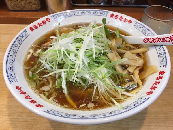 「ネギラーメン特盛麺硬め」@まるたかや 新庄店の写真