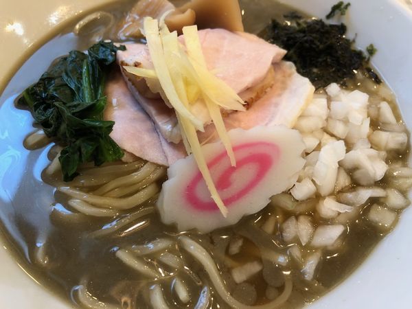 「[限定] 冷やし煮干しらーめん」@鮮魚らーめん 五ノ神水産の写真