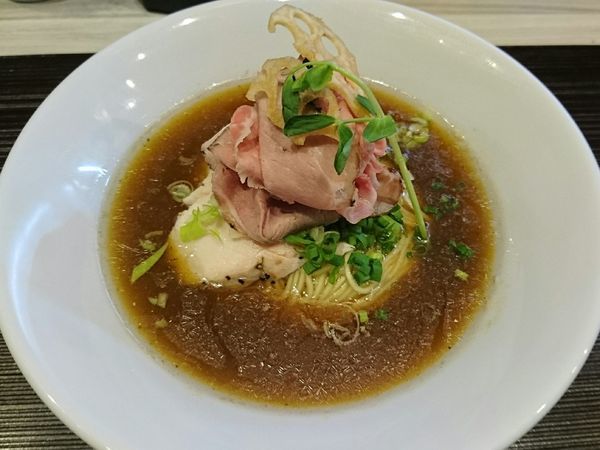 「【限定】黄金中華蕎麦」@つくばらーめん 鬼者語 -オニモノガタリ-の写真