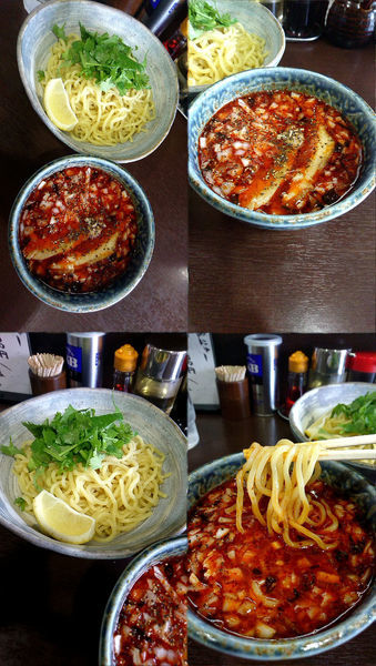 「『鶏冷やしつけ麺 中盛+パクチー(¥770+50)』」@らぁ麺 一歩の写真