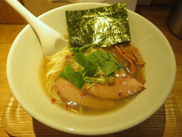 「海老薫る白だしそば ７８０円」@自家製麺 中華そば 多繋の写真