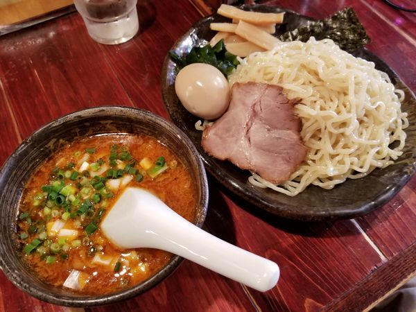 「辛味噌つけ麺・大盛(850円)」@北海道らーめん ひむろ 赤羽店の写真